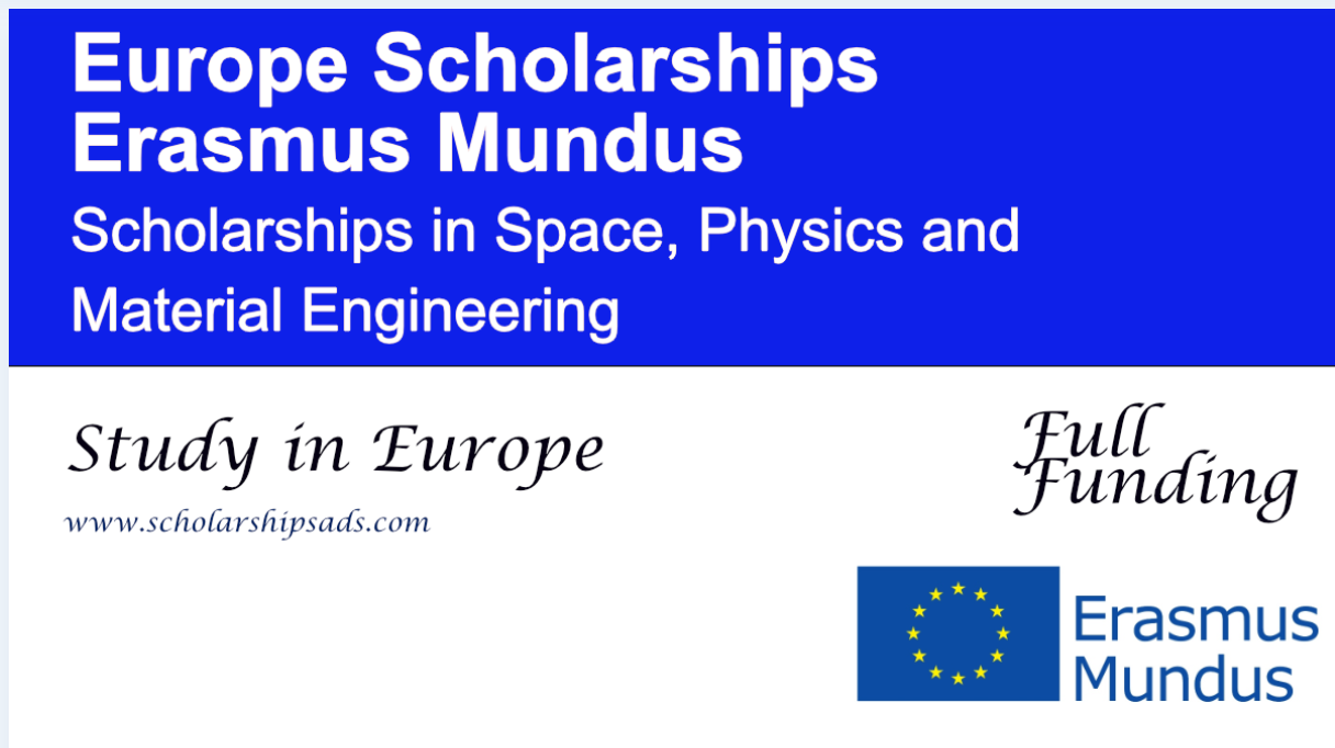 Erasmus Mundus Scholarships 2026 in Space, Physics and Material Engineering